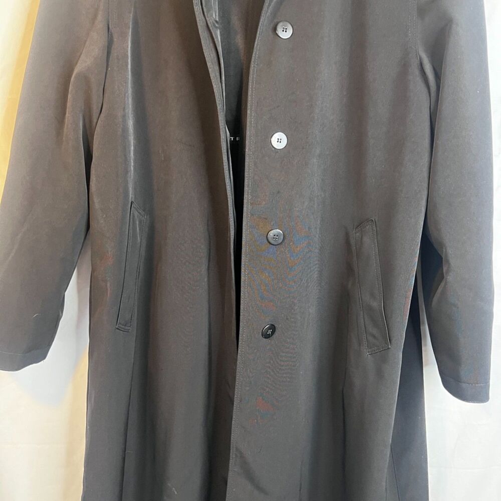 Fleet Street Basic Black Trench Coat Classic Time… - image 4